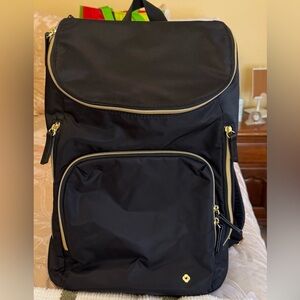 Samsonite Mobile Solutions Women’s black with gold hardware Backpack